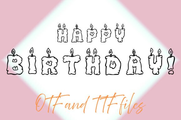 Cute Candle Font - Preview 3