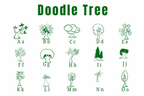 Doodle Tree Font - Preview 1