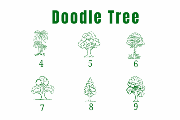 Doodle Tree Font - Preview 3