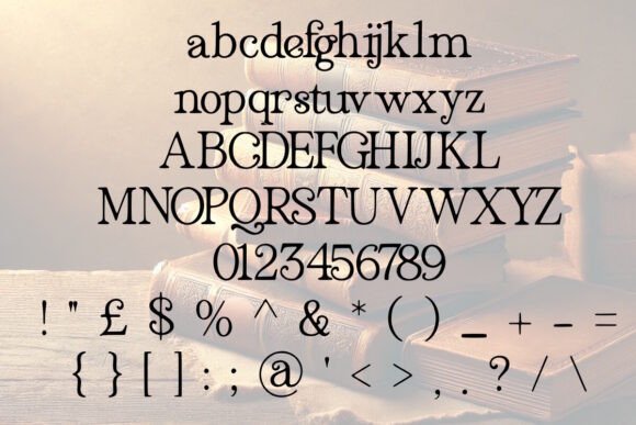 Dusty Books Font - Preview 1