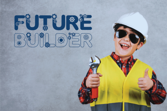 Engineer Gear Font PNG with transparent background - Preview 3