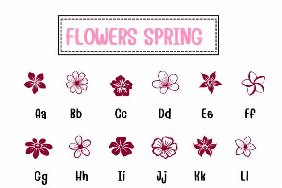 Flowers Spring Font - Preview 1