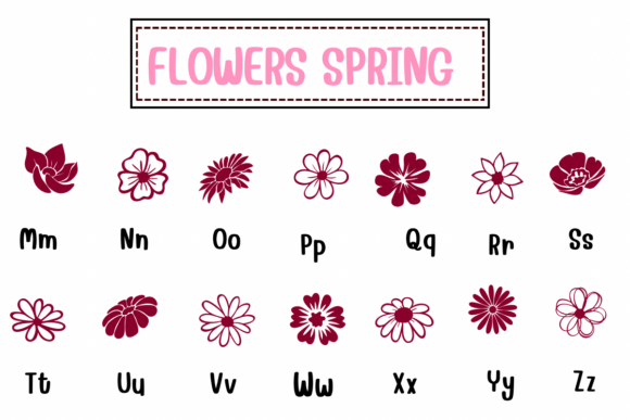 Flowers Spring Font - Preview 2
