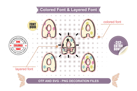 Happy Easter Bundle Font - Preview 1