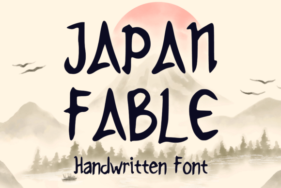 Japan Fable Display Font By MVMET