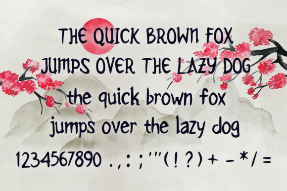 Japan Fable Font PNG with transparent background - Preview 3