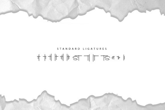 Kertas Sobek Font PNG with transparent background - Preview 4