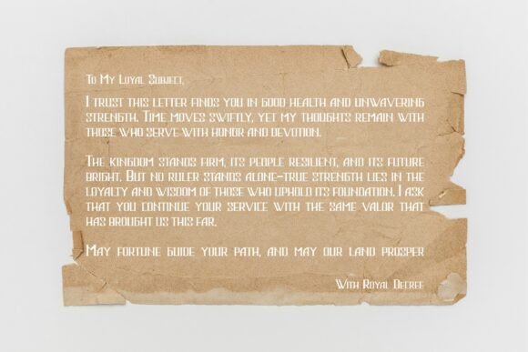 Luthandor Font PNG with transparent background - Preview 6