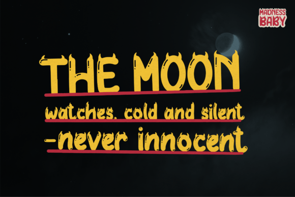 Madness Baby Font PNG with transparent background - Preview 2
