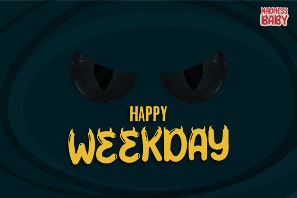 Madness Baby Font PNG with transparent background - Preview 5