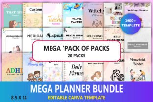 Mega Planner Bundle Canva Graphic by munjixpro · Creative Fabrica