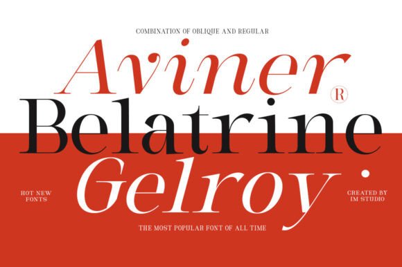 Milghera Serif Font PNG with transparent background - Preview 2