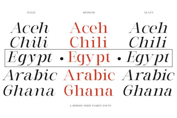 Milghera Serif Font PNG with transparent background - Preview 3