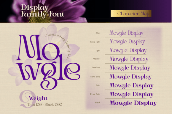 Mowgle Font PNG with transparent background - Preview 4
