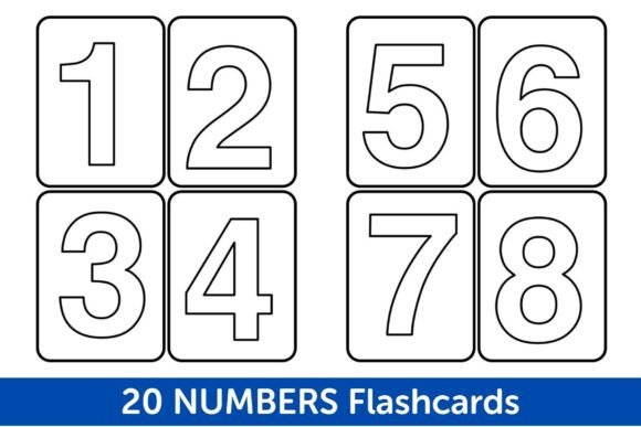 Printable Number Flashcards for Early Learning