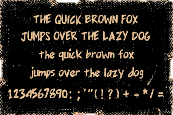 Rock Scrawl Font PNG with transparent background - Preview 3