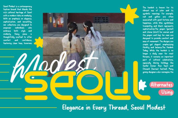 Seongal Font PNG with transparent background - Preview 3