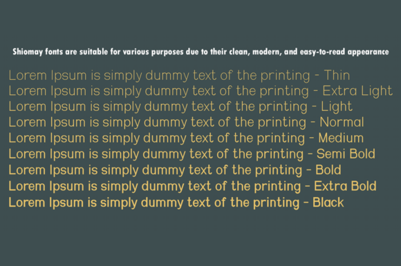 Shiomay Font PNG with transparent background - Preview 1