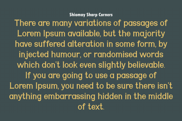 Shiomay Font PNG with transparent background - Preview 5