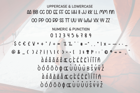 Simple Camping Font PNG with transparent background - Preview 6
