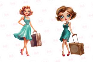 Vintage Retro Summer Clipart Graphic by Markicha Art · Creative Fabrica