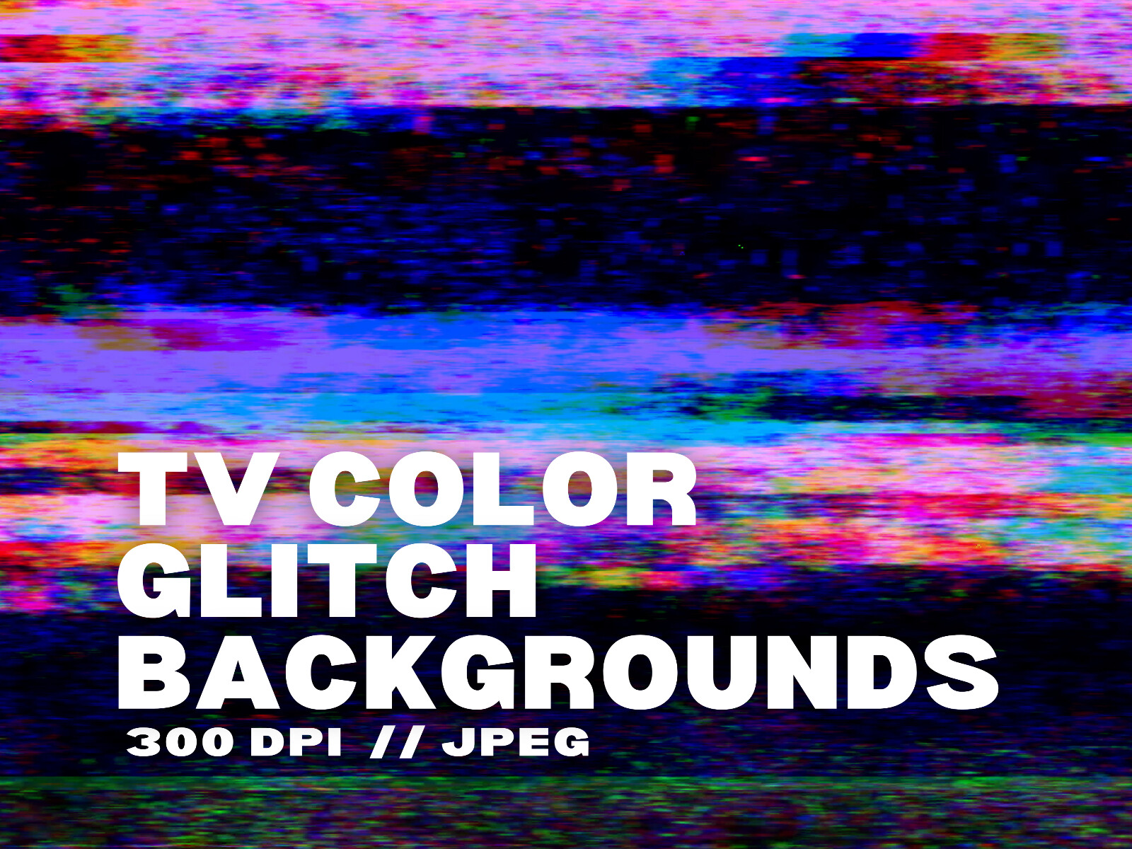 15 TV Color Glitch Backgrounds Graphic by DesignScape Arts · Creative ...