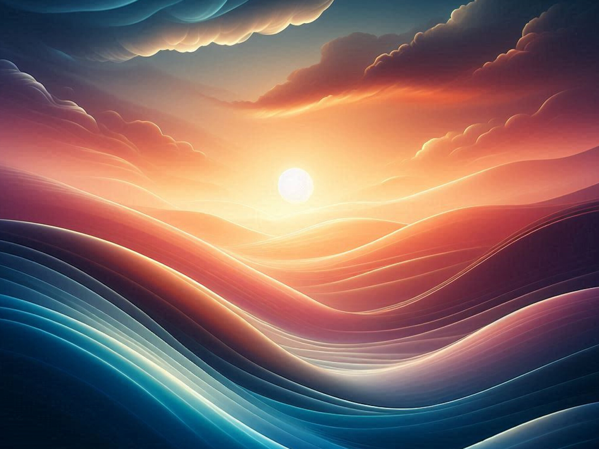 A Sunset over a Landscape Graphic by PRINTART · Creative Fabrica