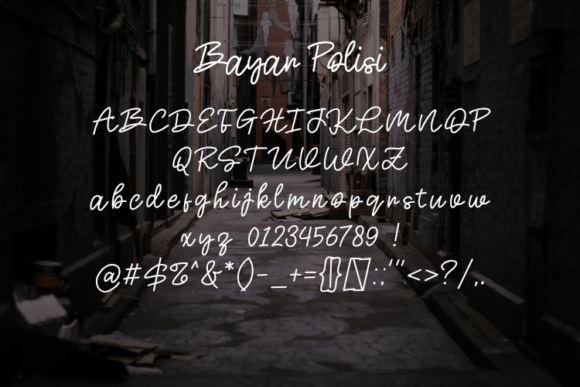 Bayar Polisi Font - Preview 1