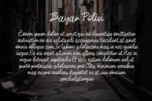 Bayar Polisi Font - Preview 2