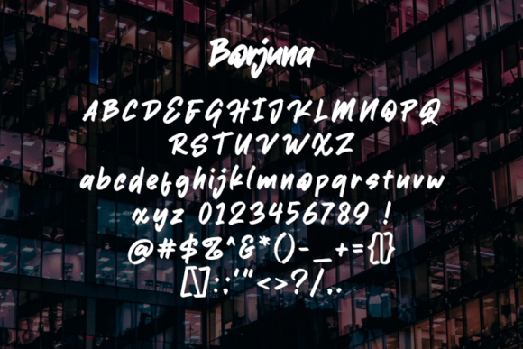 Borjuna Font - Preview 1