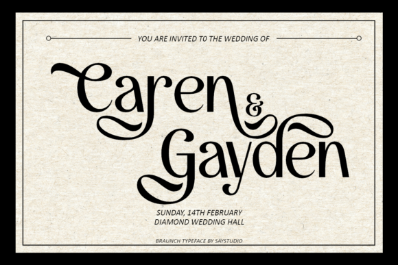 Braunch Font - Preview 3