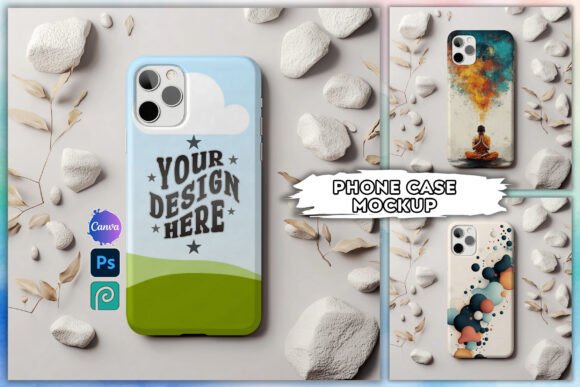 Canva Phone Case Mockup Drag and Drop