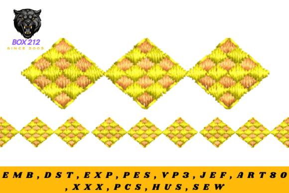 Elegant Embroidery Borders & Motifs