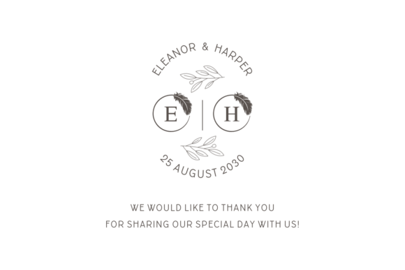 Feather Monogram Font - Preview 1