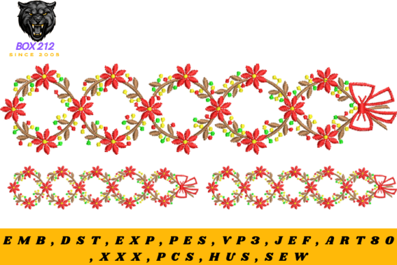 Floral Borders & Elegant Embroidery