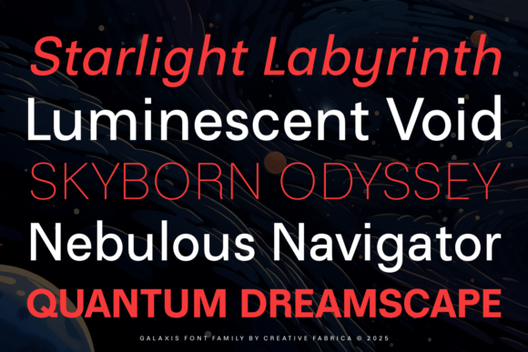 Galaxis Font PNG with transparent background - Preview 3
