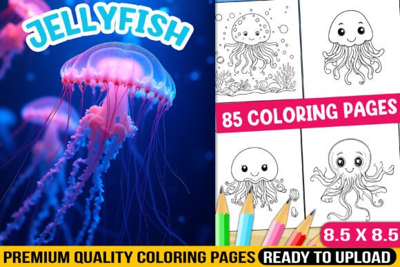 Jellyfish Coloring Book for Kids