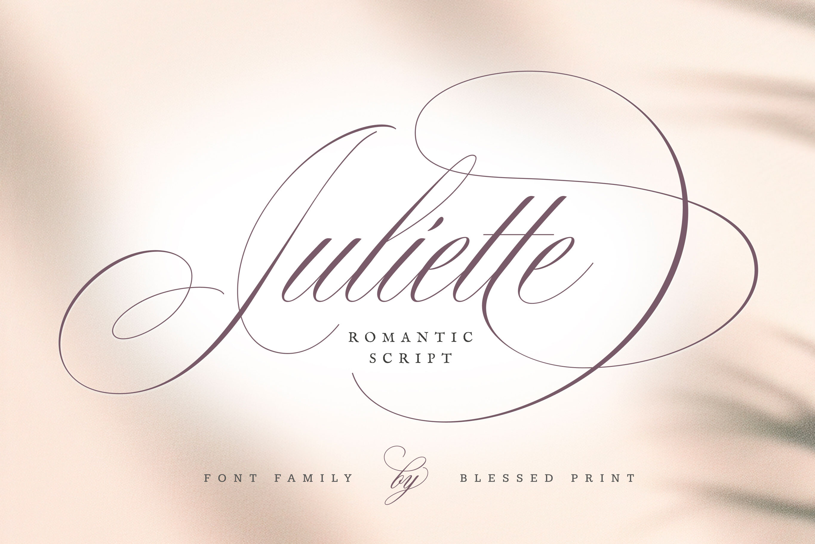 Juliette preview — poetic literary script for luxury stationery and literary-themed weddings