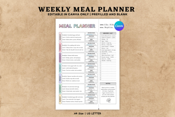 Meal Planner Template Pdf Graphics