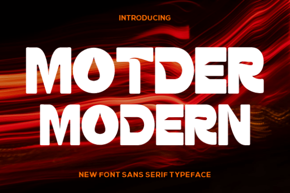 Motder Flamer Font PNG with transparent background - Preview 1