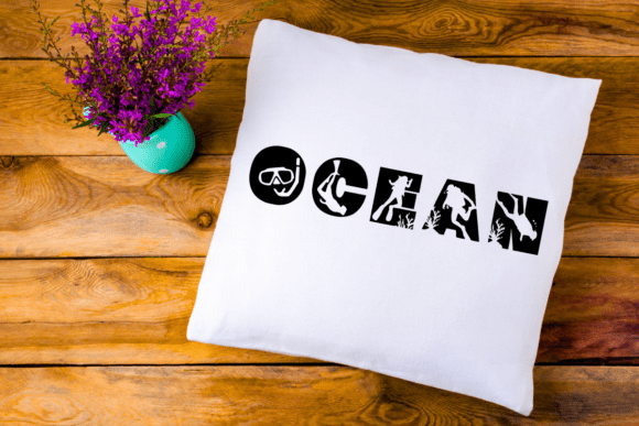 Scuba Diving Font PNG with transparent background - Preview 4