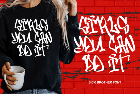 Sick Brother Font PNG with transparent background - Preview 2