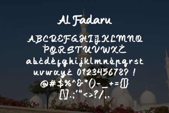 Al Fadaru Font - Preview 1