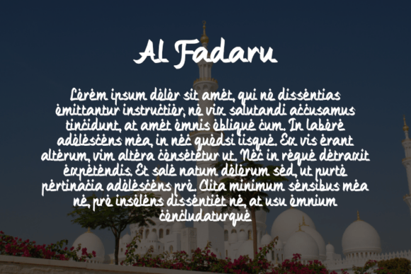 Al Fadaru Font - Preview 2