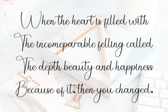 Amellia Font - Preview 5