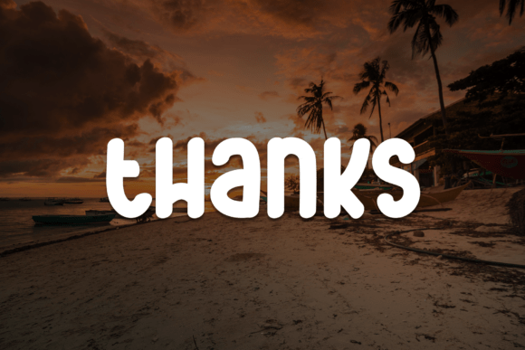 Beach Sunset Font - Preview 6