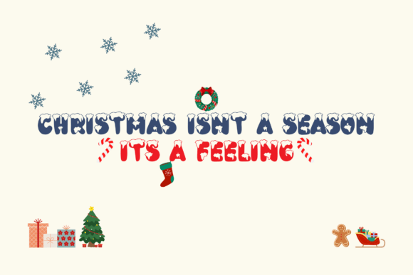 Bubble Christmas Font - Preview 2