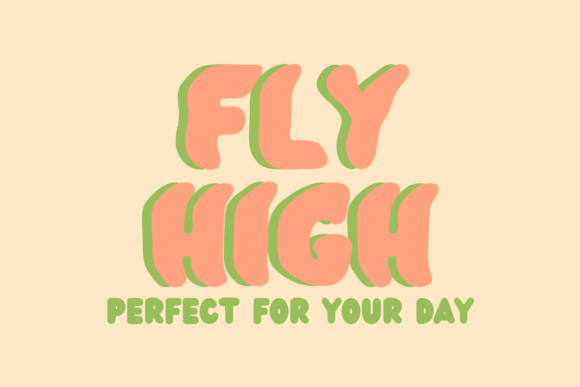 Bubble Wavy Font - Preview 1