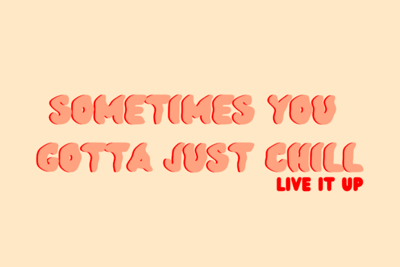 Bubble Wavy Font - Preview 2