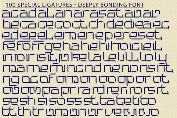 Deeply Bonding Font - Preview 6